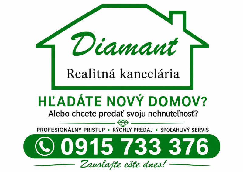 RK DIAMANT – HĽADÁME PRE KLIENTA 2/3-IZBOVÝ BYT NA PRENÁJOM - fotografia 2